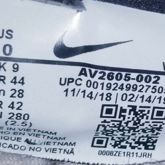 Presto Black Phantom University Red White AV2605-0 - Picture 12 of 12